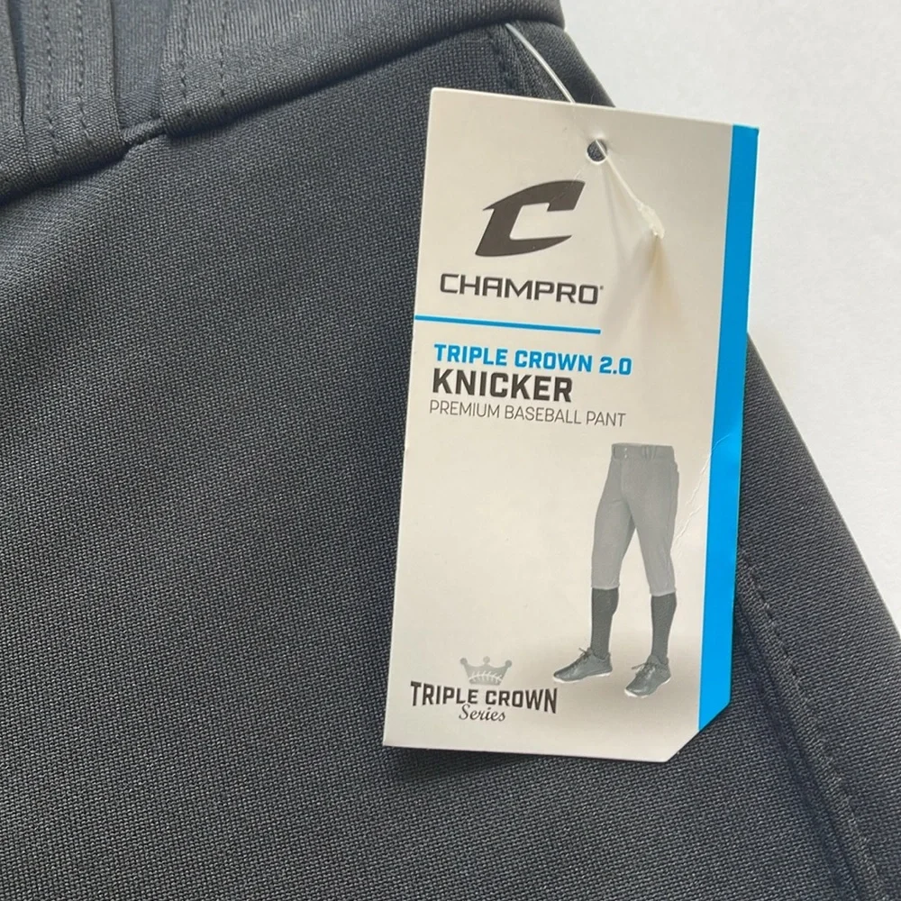 Champro‎ Youth Triple Crown 2.0 Black Knicker Baseball Pants Medium
